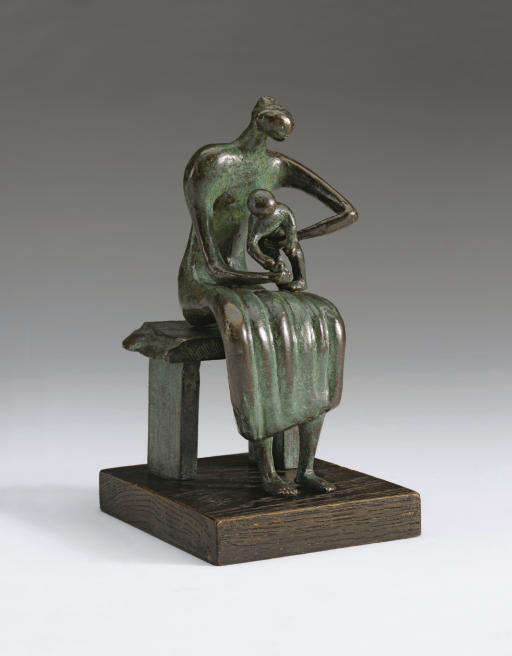 Maquette for Mother and Child with Apple 
