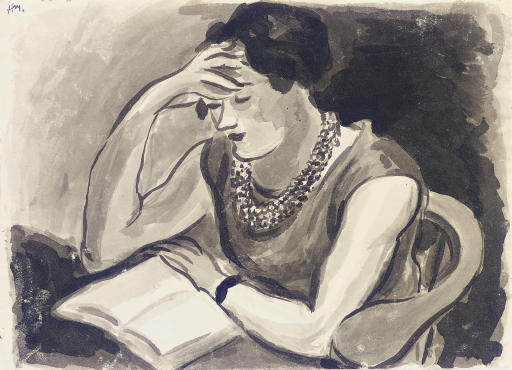 Femme lisant 
