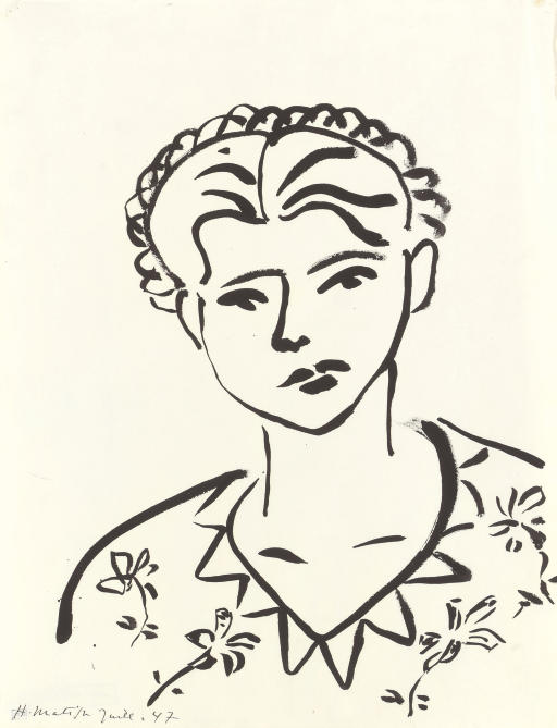 Femme, robe à fleurs 
