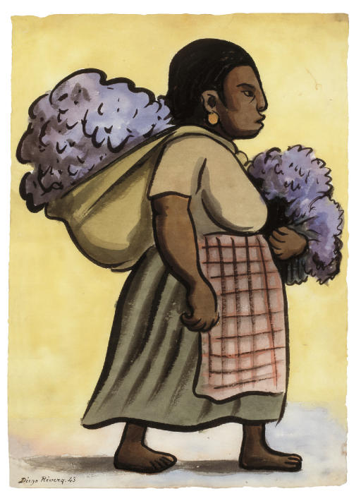 Vendedora de flores 
