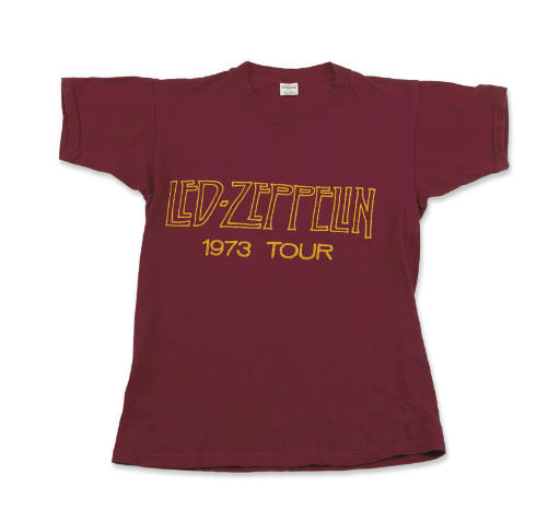 led zeppelin 1973 tour t shirt