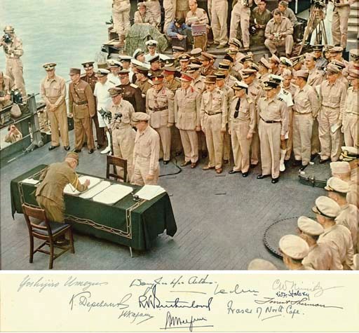 world war 2 ended with the surrender of which country
