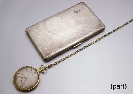 Montre Gousset Boite A Cigarette Et Chatelaine