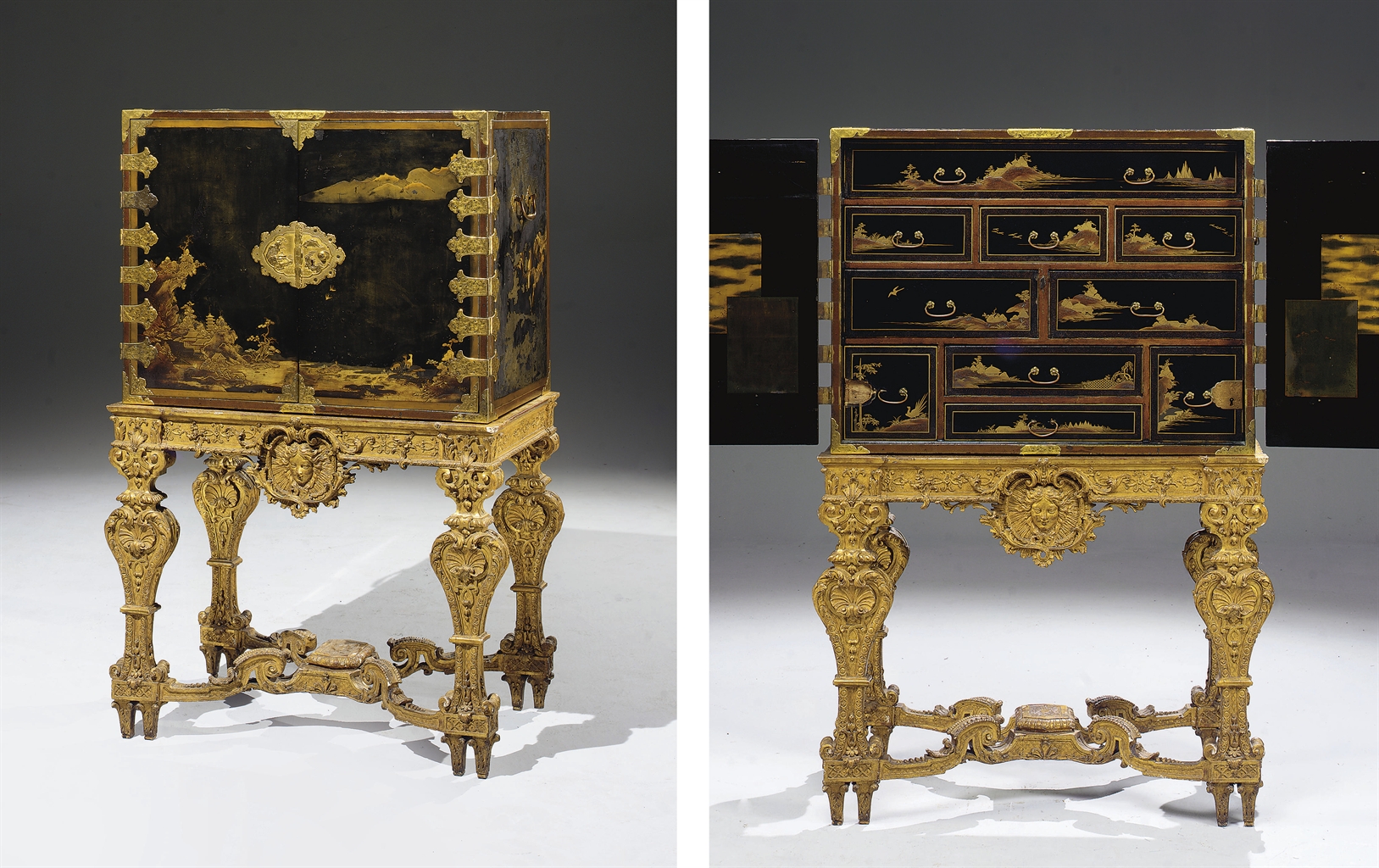 CABINET EN LAQUE DU JAPON DU XVIIEME SIECLE