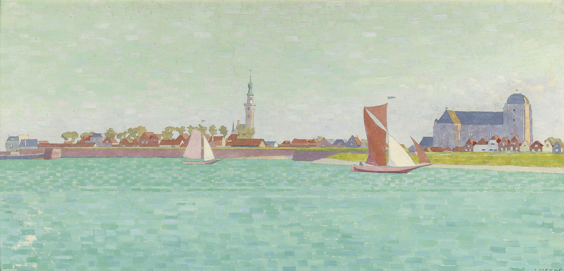 Jan Heyse (DUTCH, 1882-1954) , A view of Veere, Zeeland | Christie's