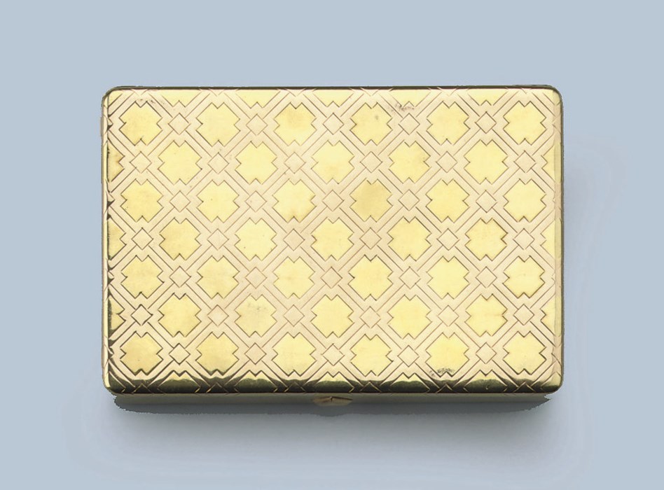 AN ART DECO CIGARETTE CASE