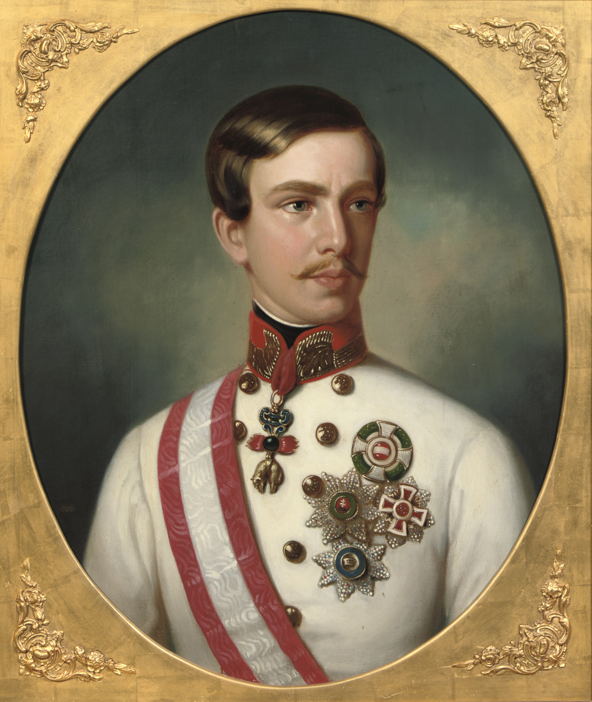 Austrian School, 19th Century , Portrait of Emperor Franz Josef