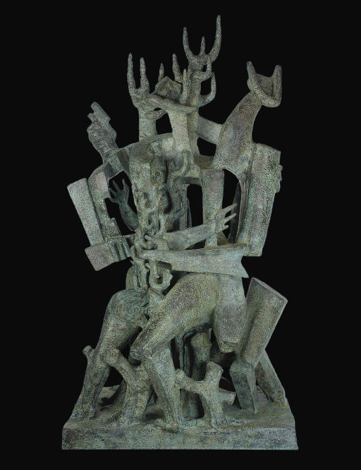 Ossip Zadkine (1890-1967) , La forêt humaine | Christie's