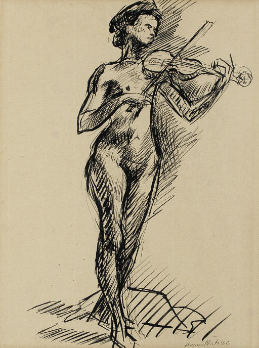 Femme au violon 
