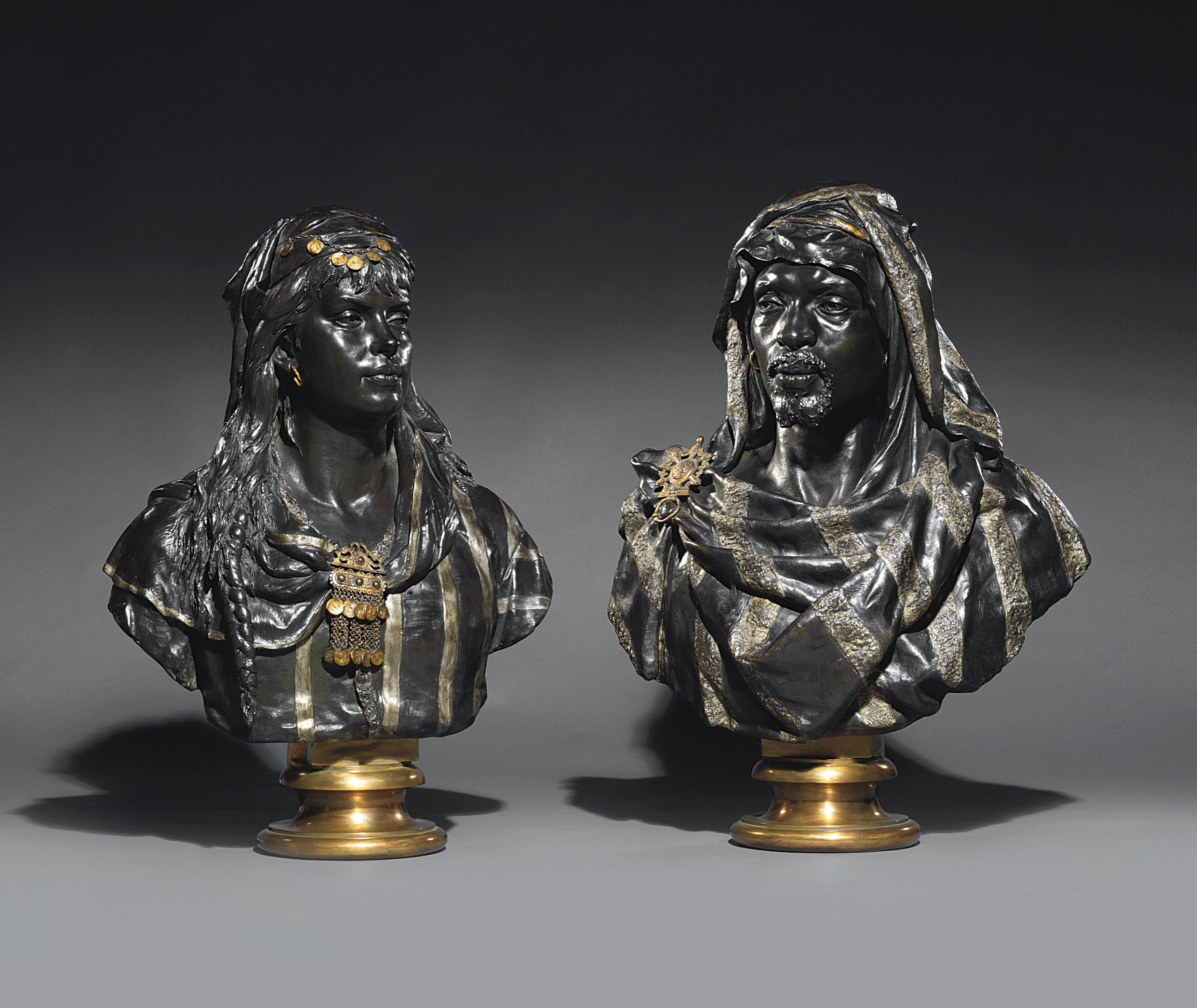 Giulio Tadolini (Italian, 18491918) , North African Nobleman and Woman