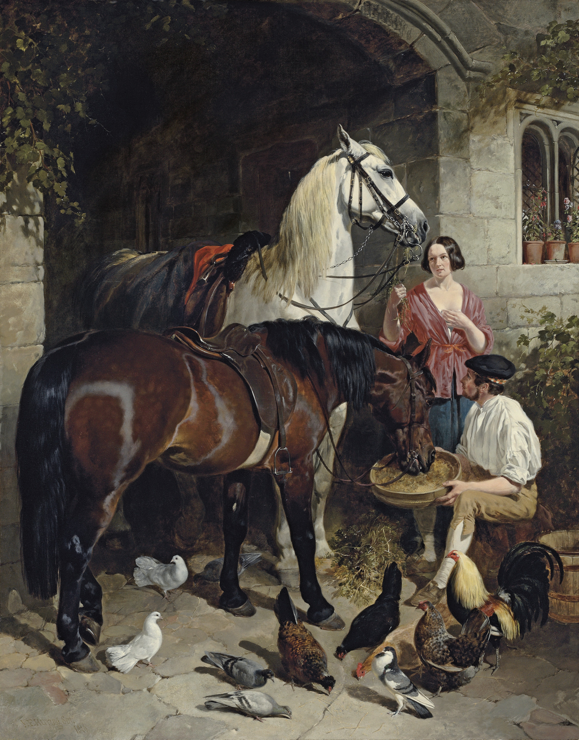 John Frederick Herring, Sen. (17951865) , Feeding the Horse Christie's
