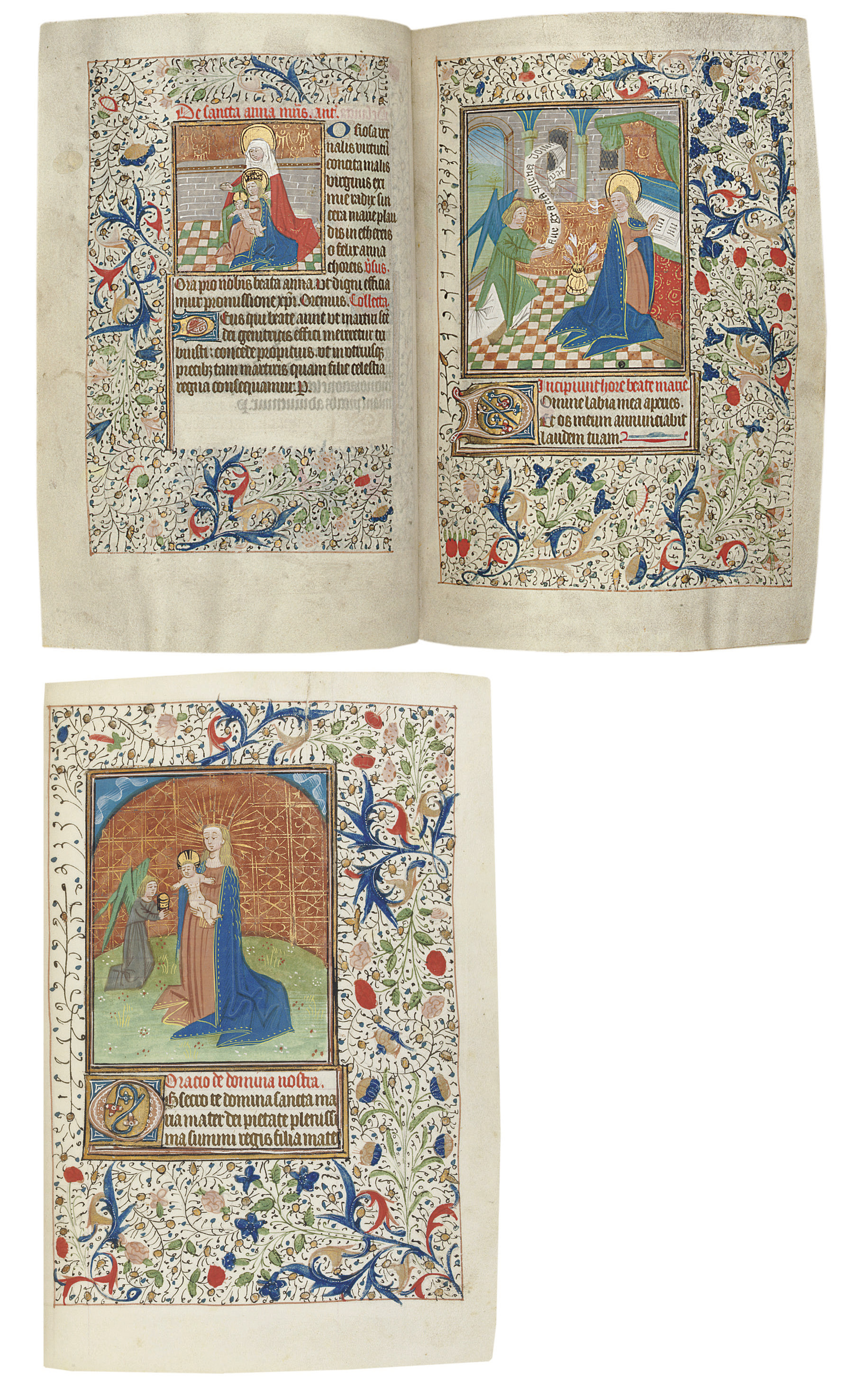 BOOK OF HOURS In Latin Use Of Rome ILLUMINATED MANUSCRIPT ON VELLUM Christie s