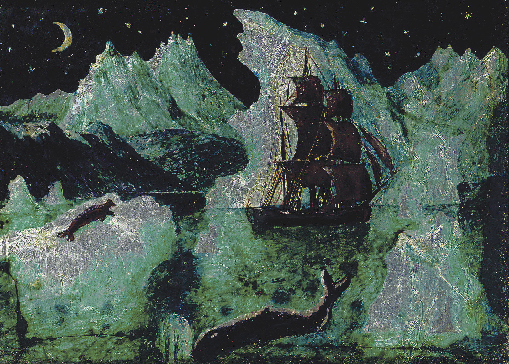dora-carrington-1893-1932-the-barque-harmony-in-the-ice-off-the