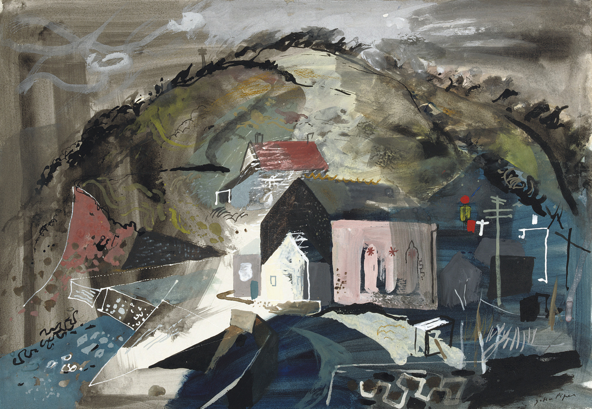 John Piper, C.H. (19031992) , Portholland, Cornwall Christie's