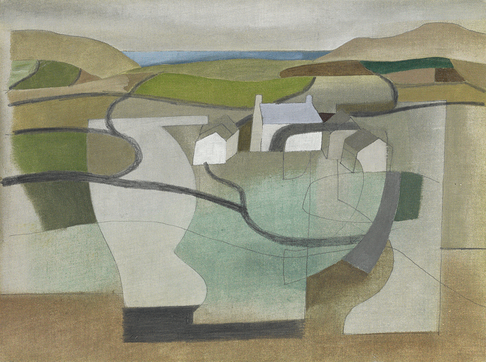 Ben Nicholson, O.M. (1894-1982) , June 11-49 (Cornish Landscape