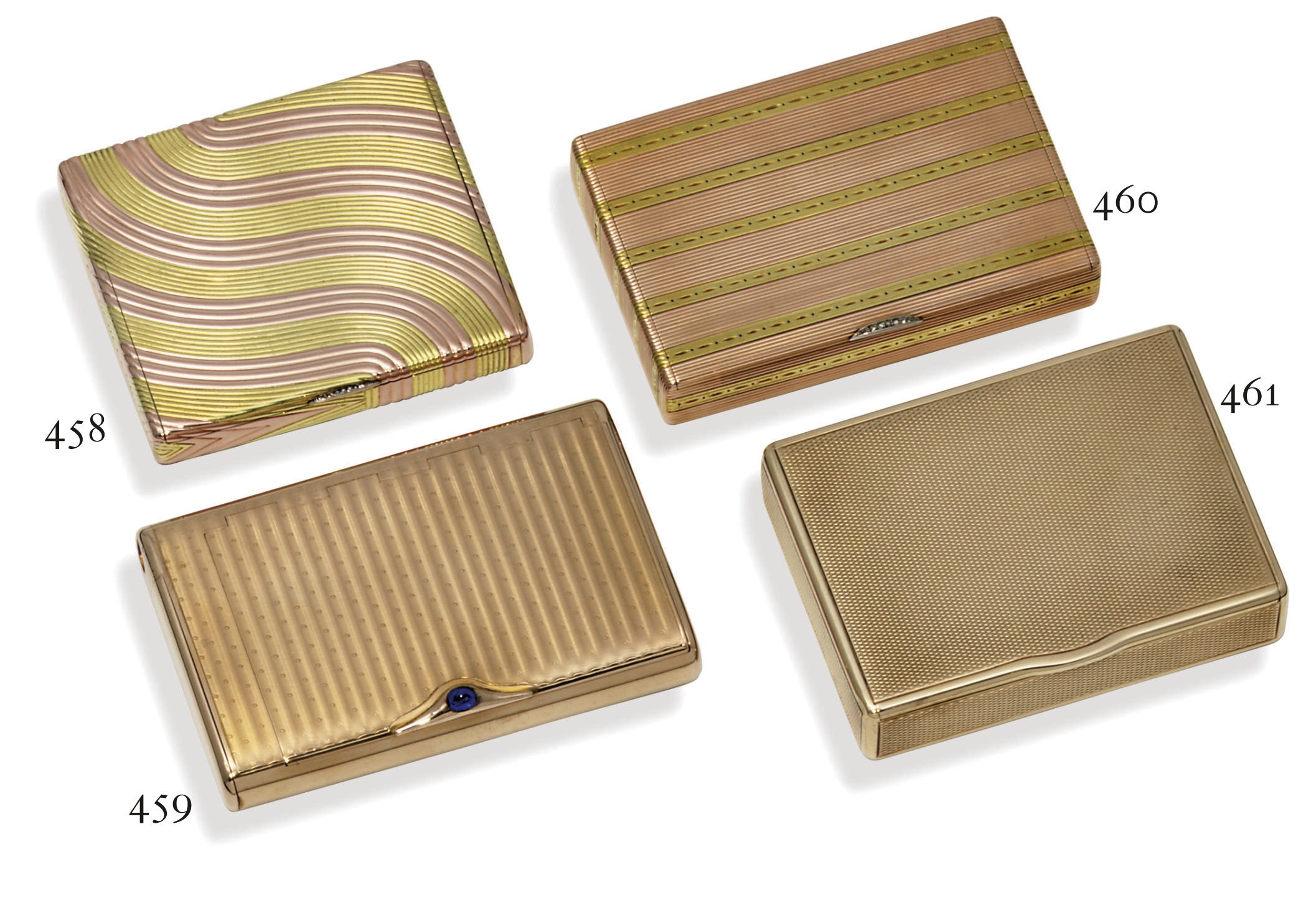 A gold cigarettecase