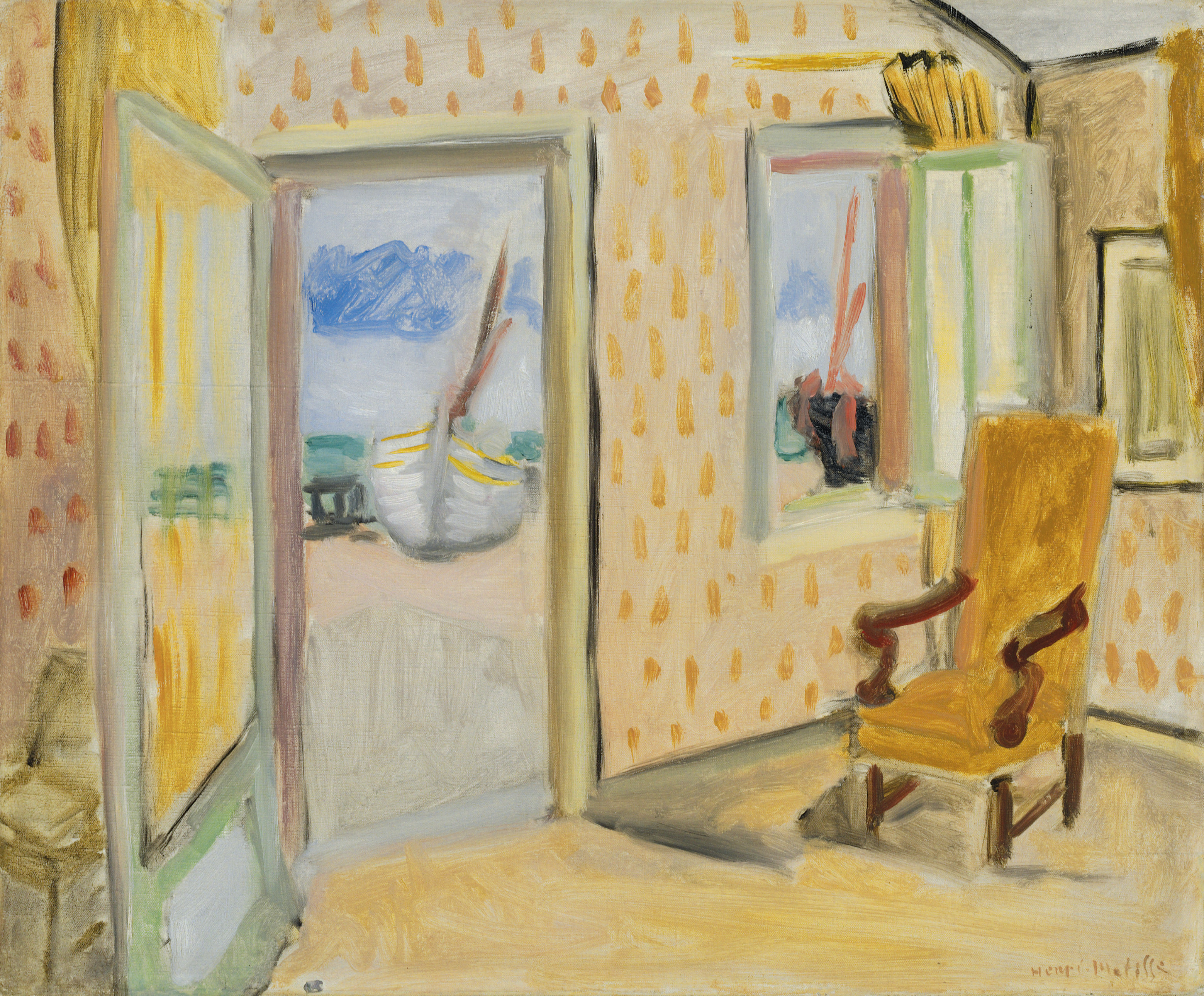 Intérieur - porte ouverte 
