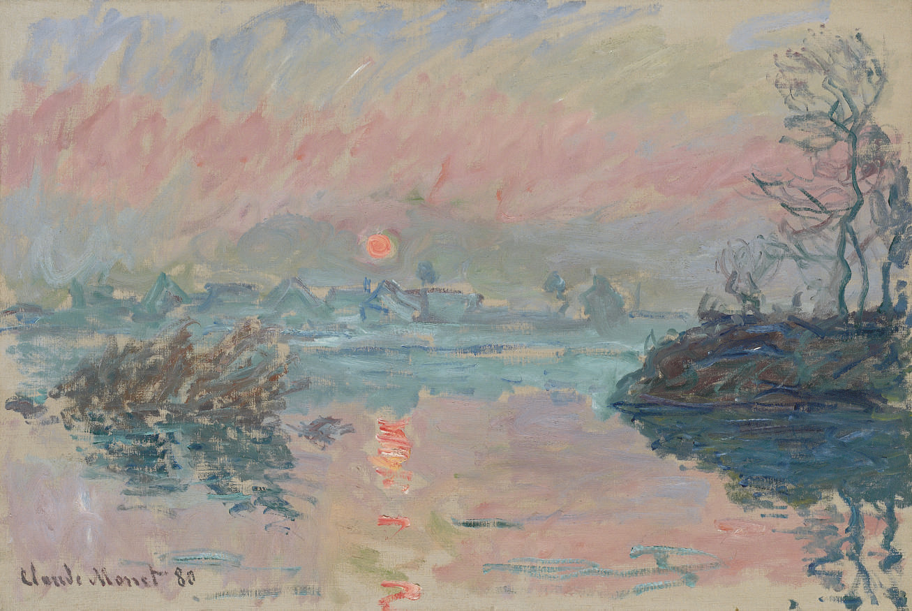 Claude (18401926) , Coucher de soleil à Lavacourt Christie's
