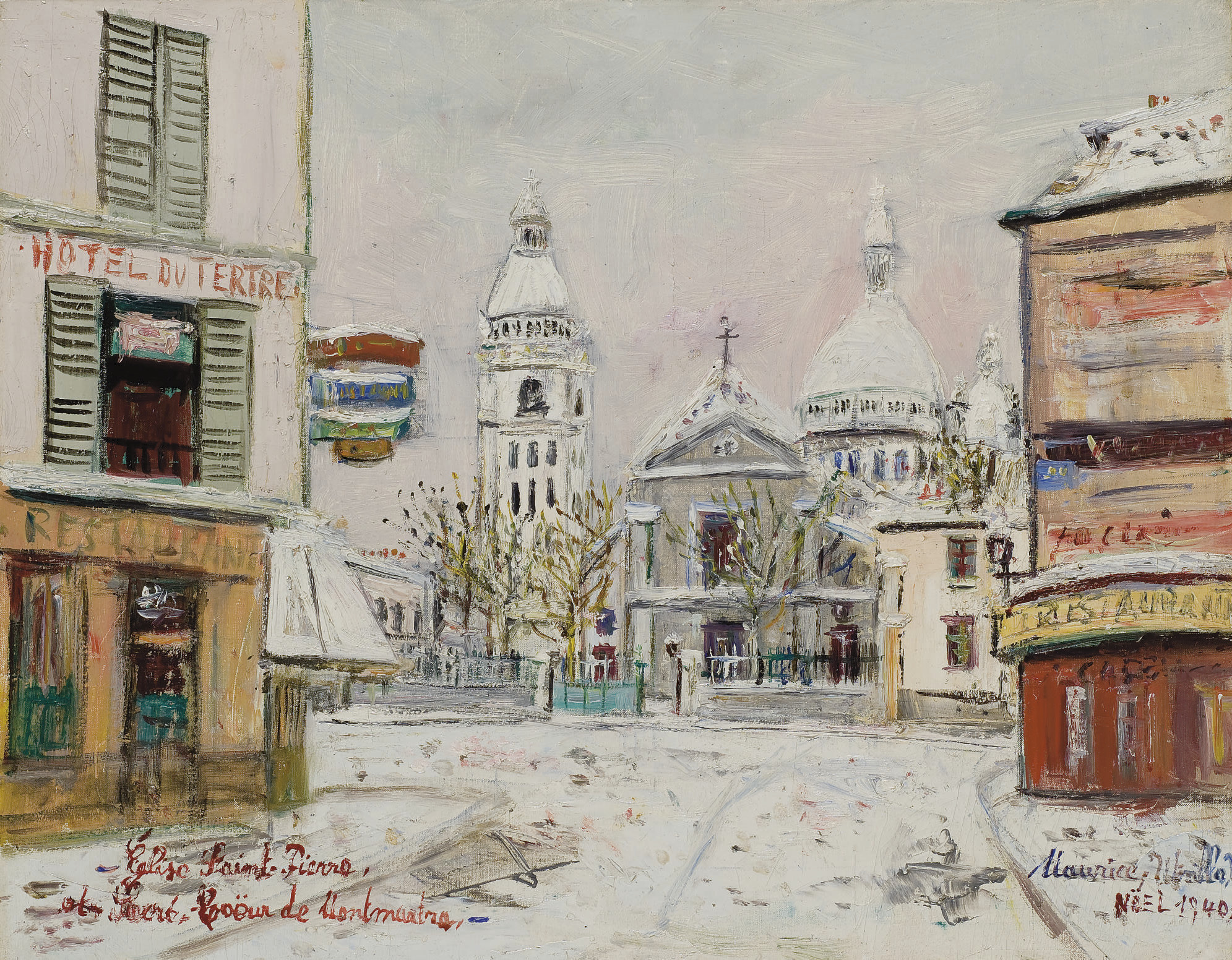 Maurice Utrillo (1883-1955) , Eglise Saint-Pierre et Sacré-Coeur