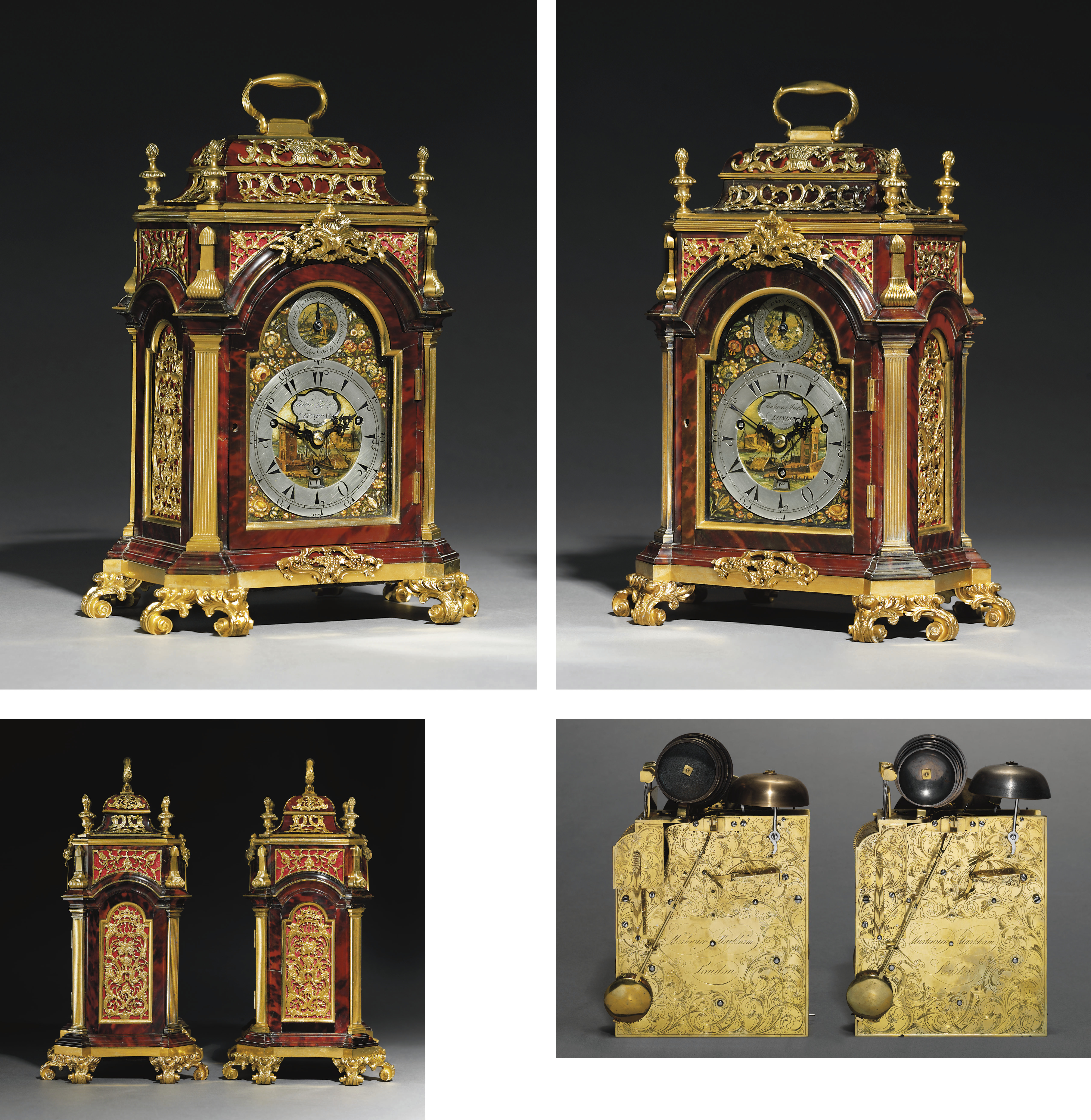 An exceptional pair of III ormolumounted red tortoiseshell