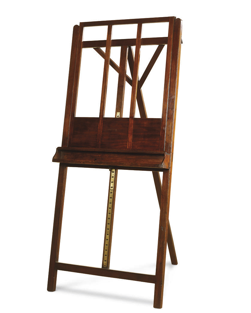 A VICTORIAN MAHOGANY EASEL
