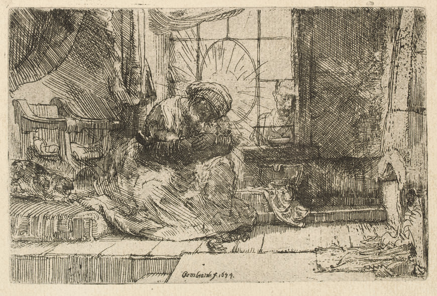 Peter and John healing the Cripple at the Gate of the Temple (B., Holl. 94; H. 301)
