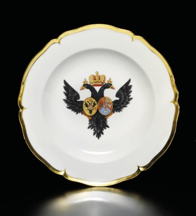 german porcelain plate lot armorial service 2008 dinner christies