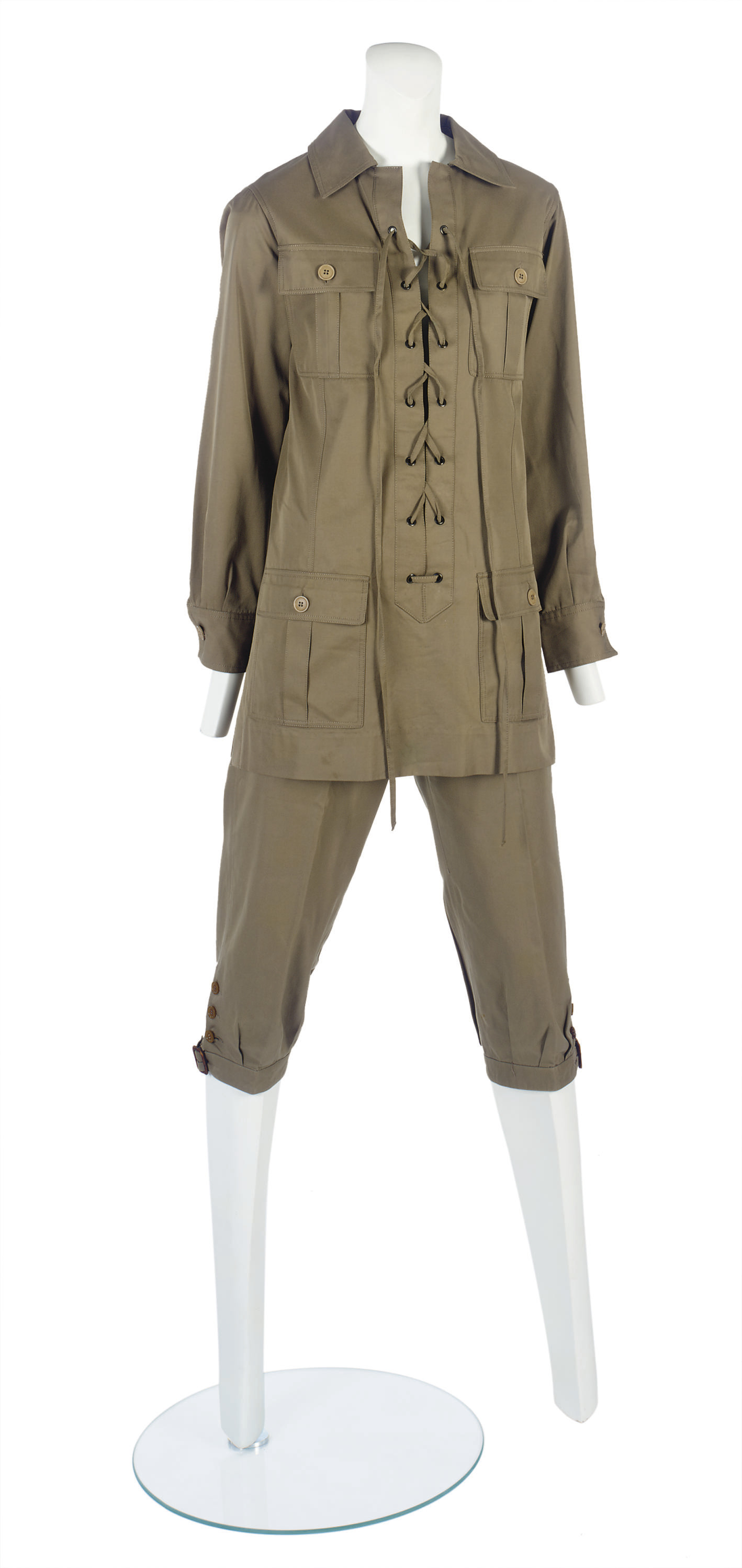 YVES SAINT LAURENT (19362008) , A TWOPIECE 'SAFARI' SUIT Christie's