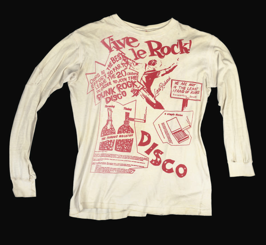 SEDITIONARIES (1977-1980) , 'VIVE LE ROCK', A LONG-SLEEVED T-SHIRT