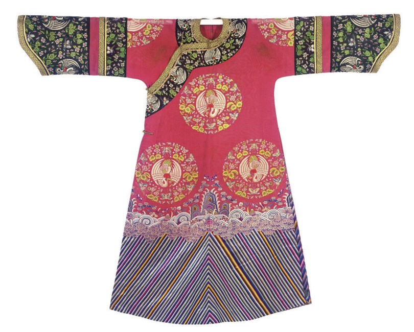 maroon silk robes