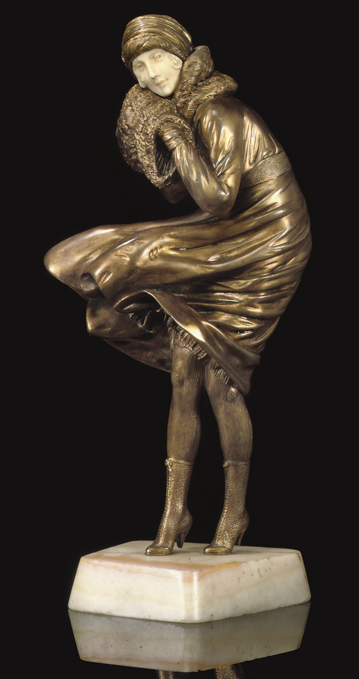 bronze and ivory figures