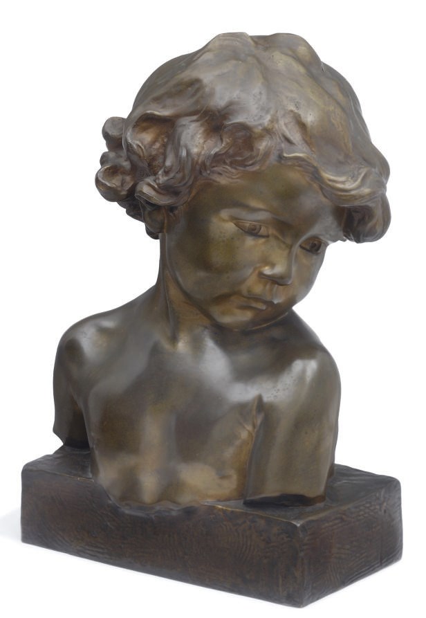 A FRENCH BRONZE BUST OF A CHILD , AFTER J. CAMUS, CIRCA 1903 Christie's