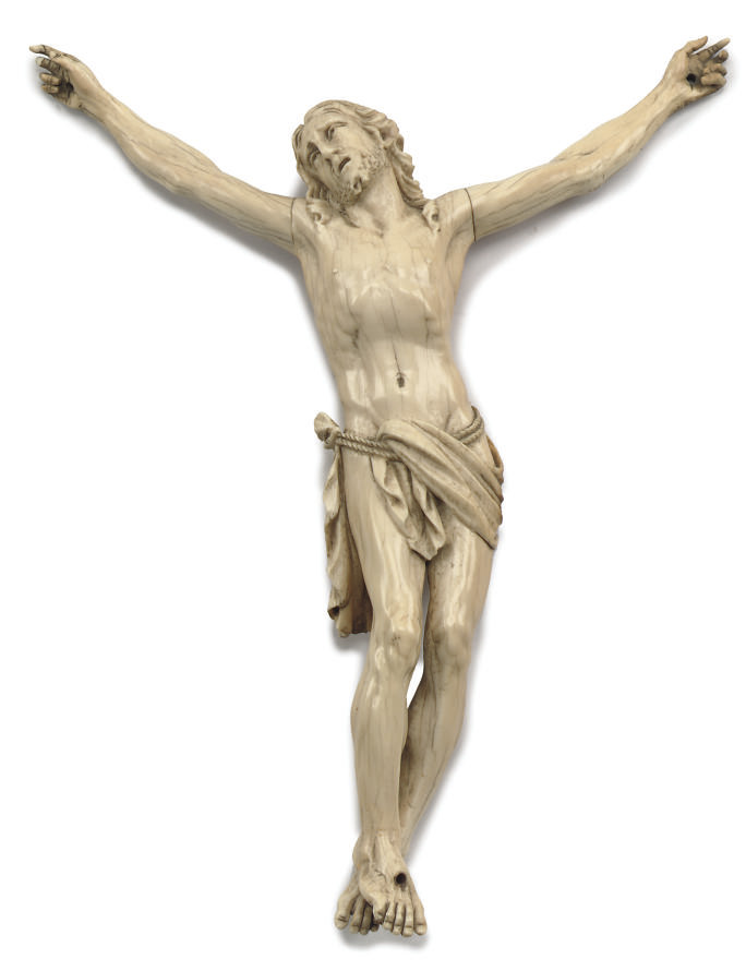 A FLEMISH IVORY CRUCIFIX FIGURE , 18TH CENTURY Christie's