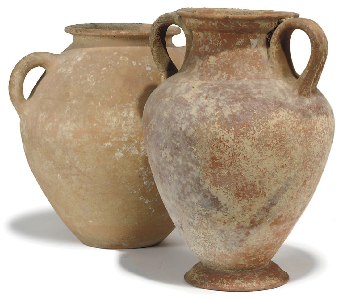THREE MEDITERRANEAN POTTERY AMPHORAE , LATE 1ST MILLENIUM B.C. Christie's