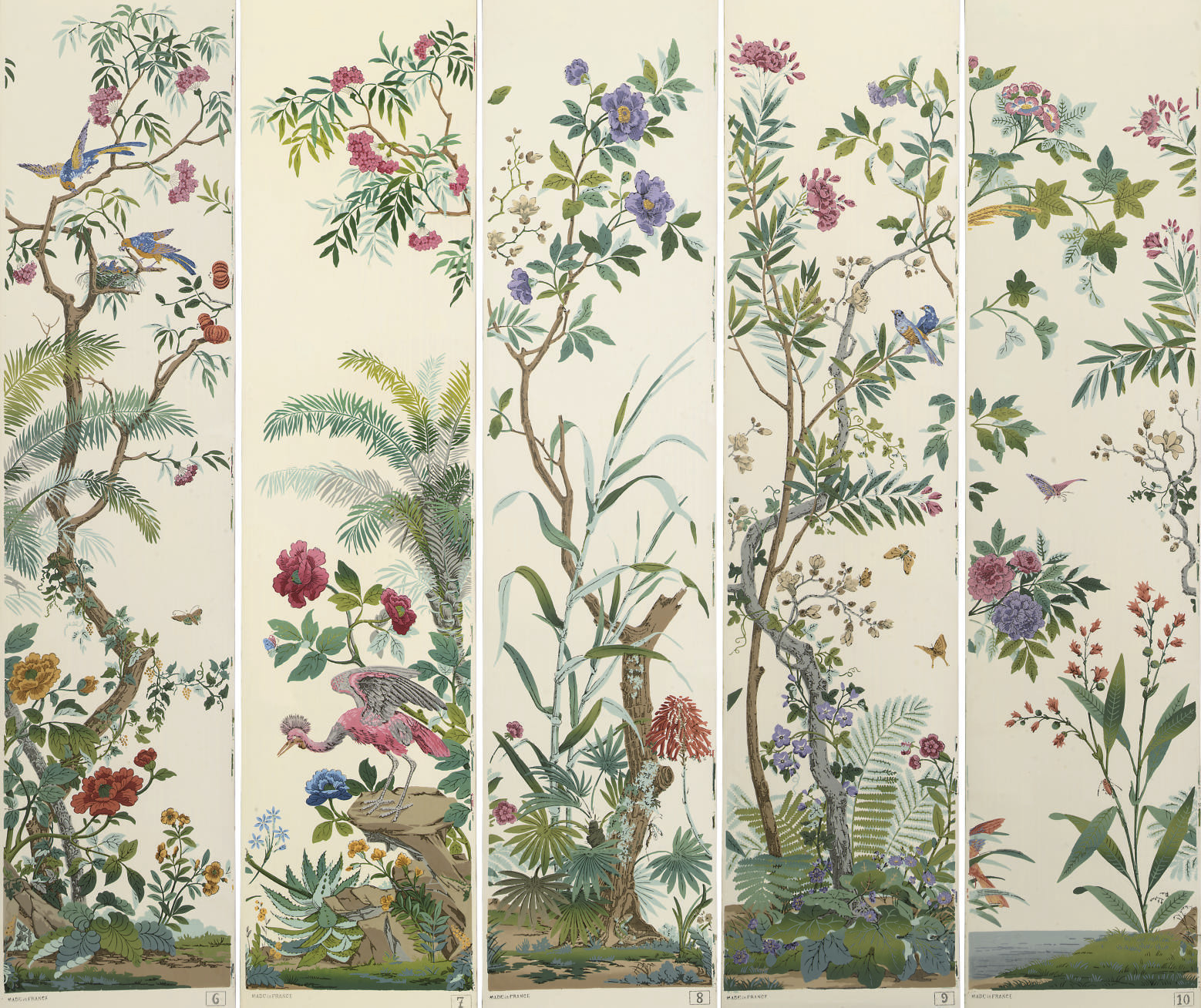 A French Panoramic Wallpaper Decor Chinois