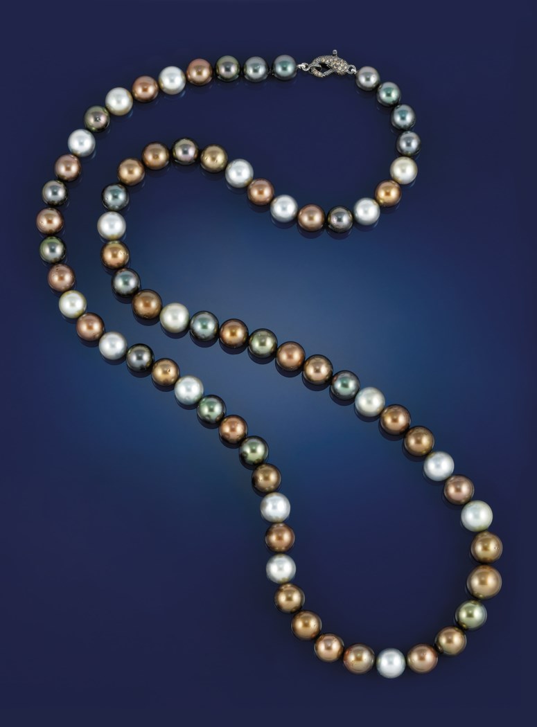 A cultured pearl and diamond necklace Christie's