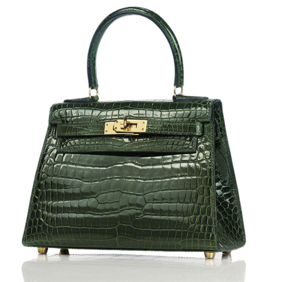 A FOREST GREEN CROCODILE MINI KELLY BAG , HERMÈS, 1999 Christie's