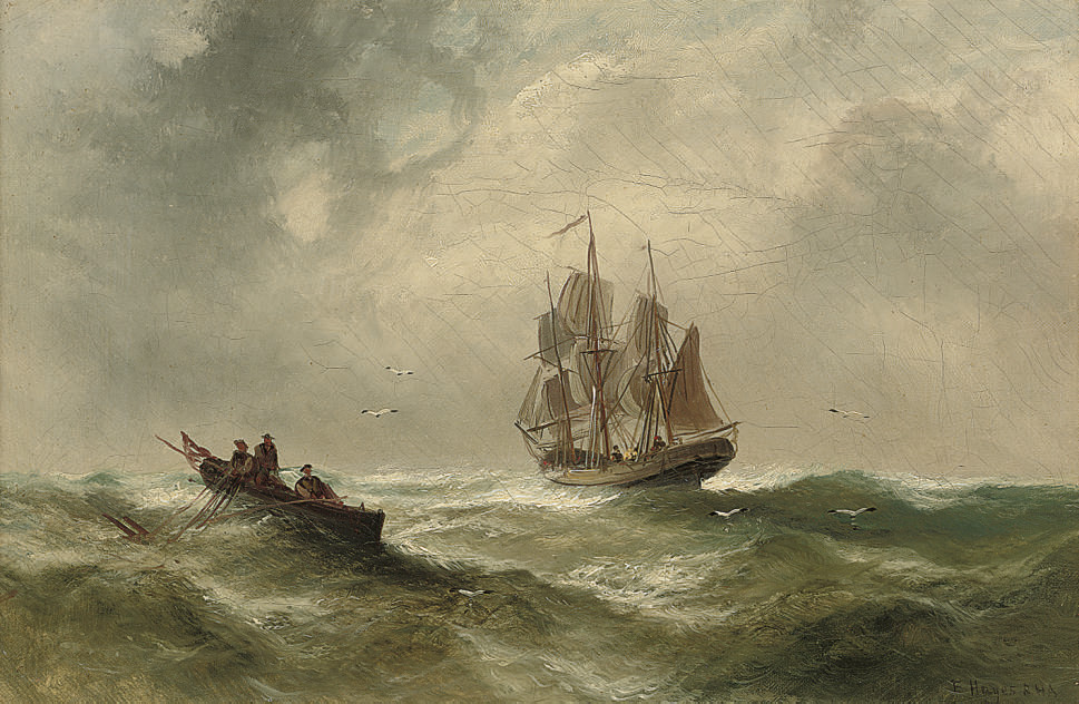 Hauling in the catch 
