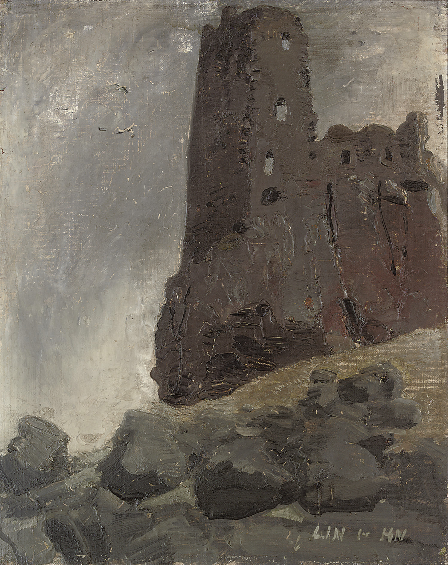 Sir William Nicholson (18721949) , The Ruined Castle Christie's