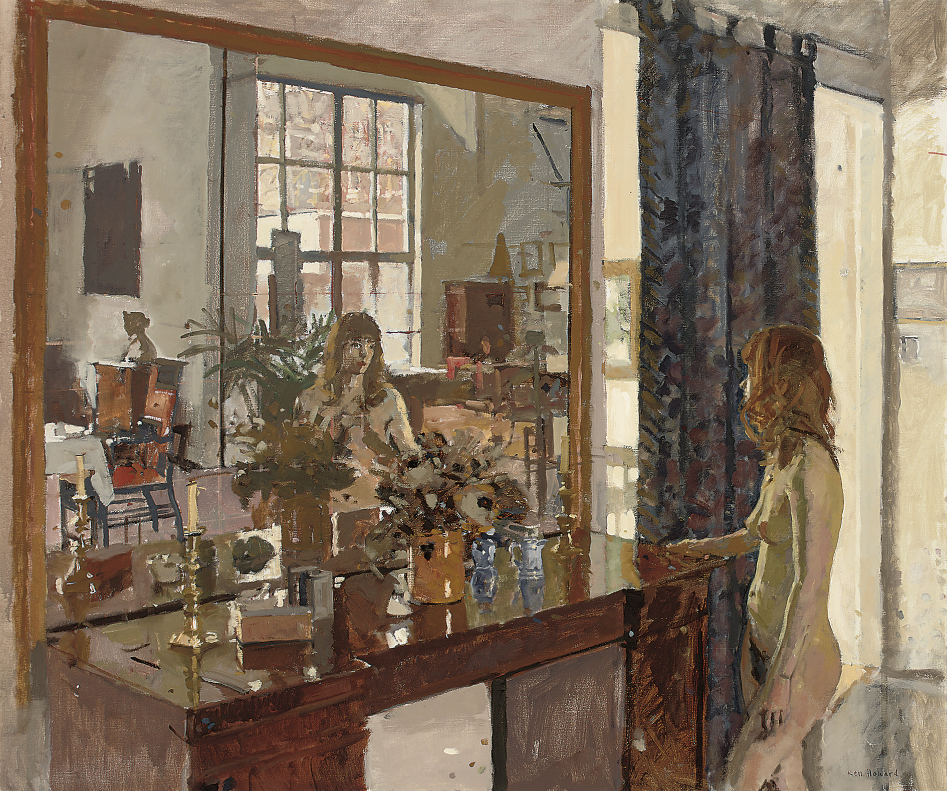 Ken Howard, R.A. (b. 1932) , Louise Reflecting Christie's