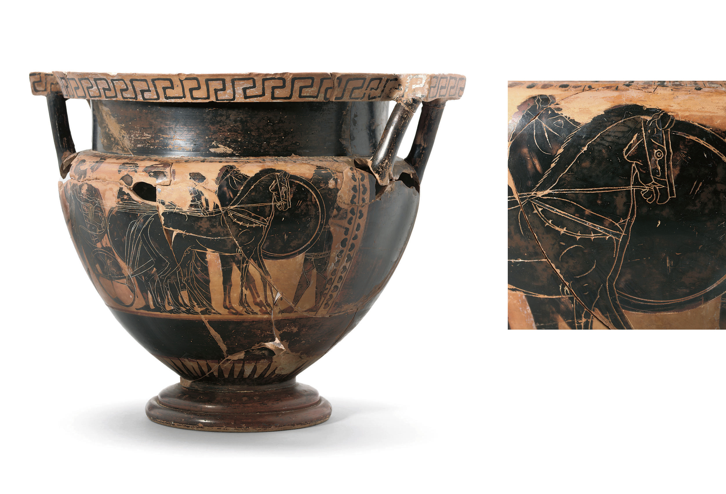 AN ATTIC BLACKFIGURE COLUMNKRATER , 530520 B.C. Christie's