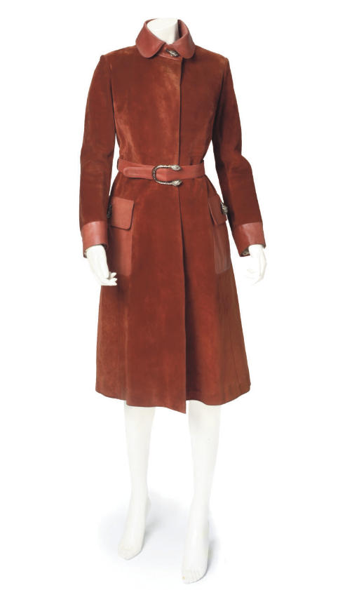 gucci suede coat