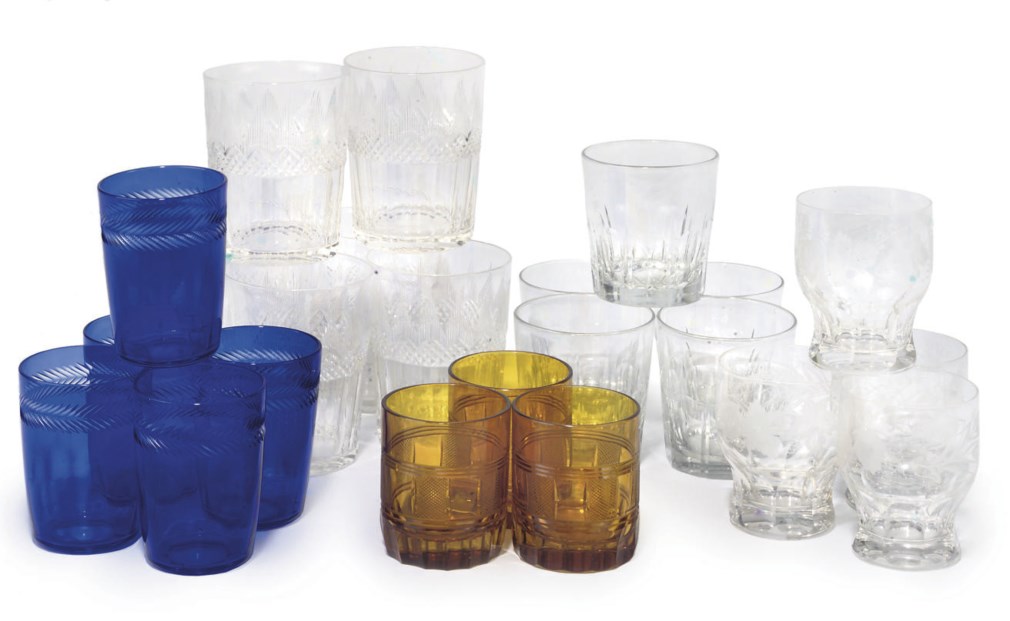 A COLLECTION OF GLASS TUMBLERS , 19TH CENTURY Christie's