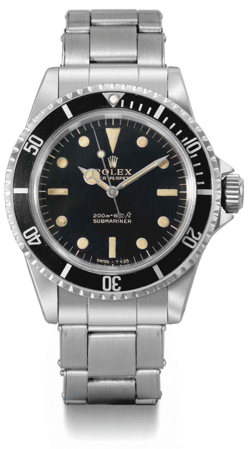 Rolex. A fine and rare stainless steel 