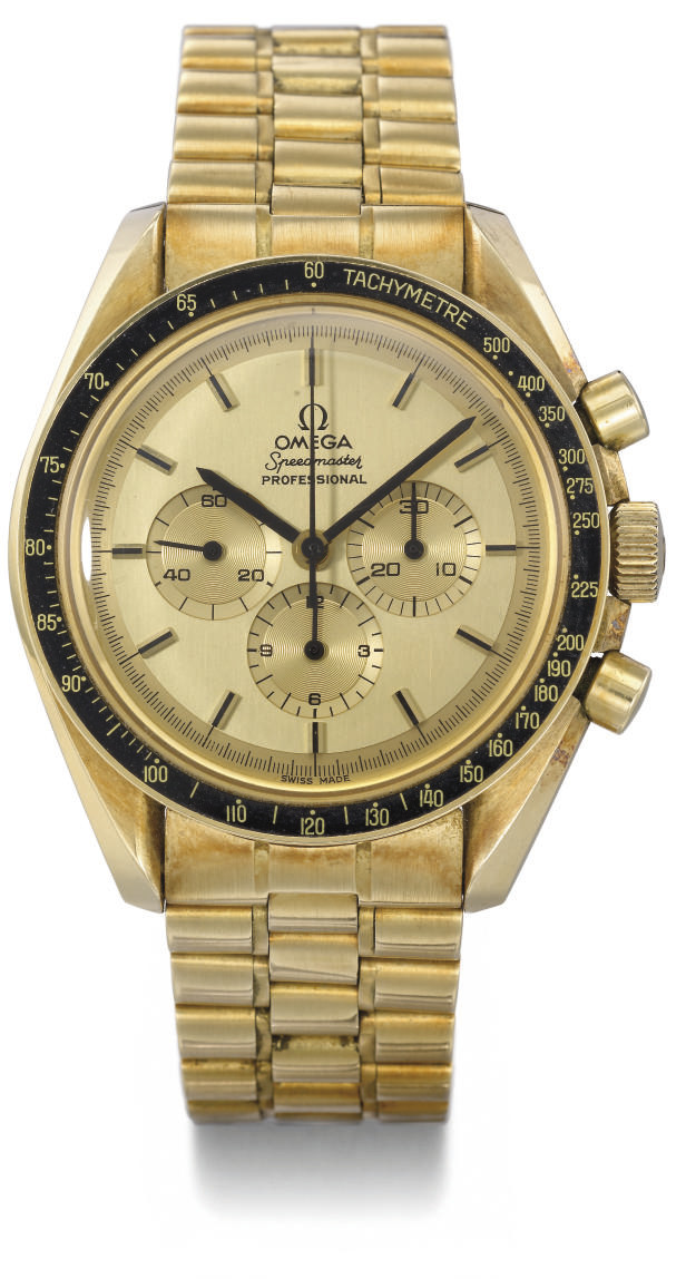 Omega. A fine and rare 18K gold special 