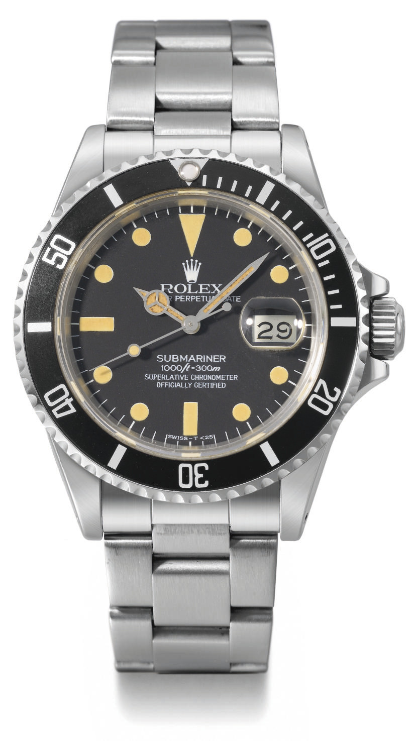Rolex. A rare stainless steel self-winding water-resistant wristwatch with sweep centre seconds 