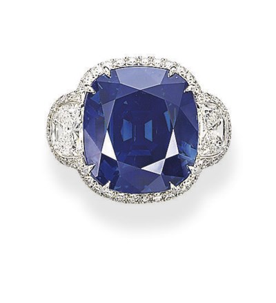 A UNIQUE SAPPHIRE AND DIAMOND RING | Christie's