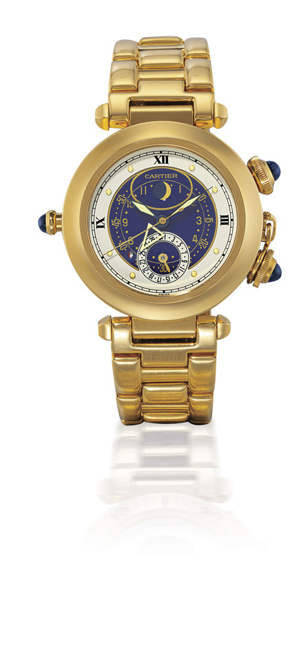 cartier watch moon phase
