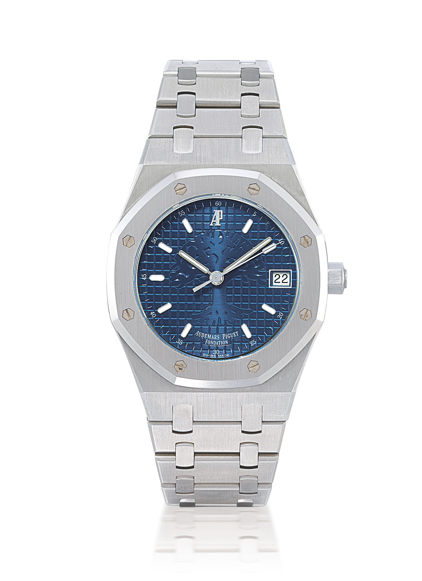 AUDEMARS PIGUET, "ROYAL OAK AUTOMATIC" EDITION LIMITÉE STAINLESS STEEL