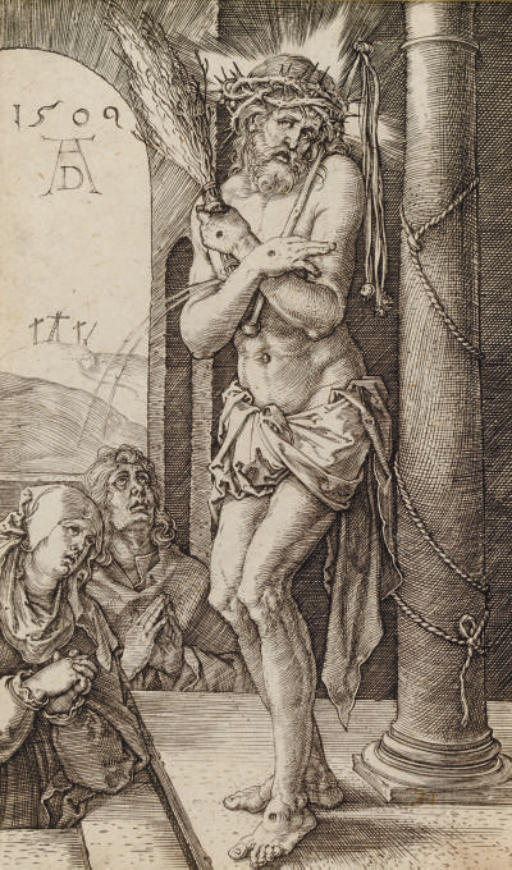 Man of Sorrows by the Column, from Engraved Passion (B.; M.; H. 3) 
